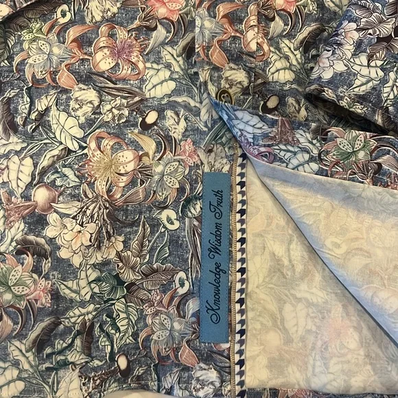 Robert Graham Men Size L SANTA CRUZ LONG SLEEVE BUTTON DOWN SHIRT Worn Once - Picture 3 of 5